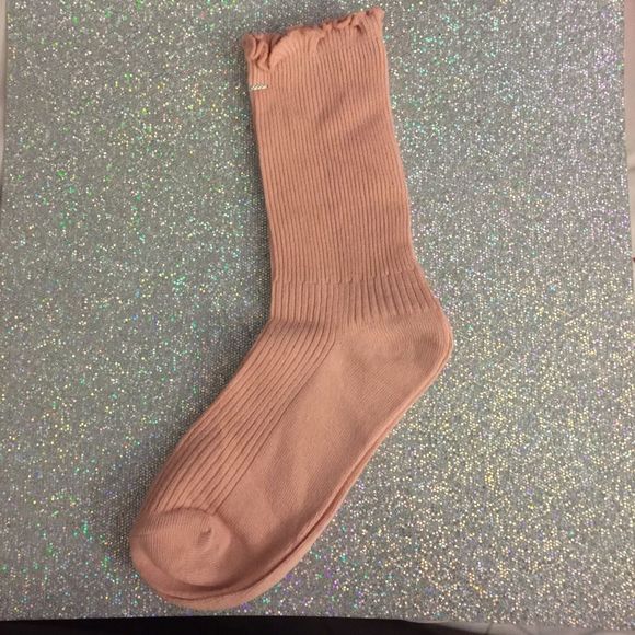 Pink Frill-Trim Socks NWT - Picture 2 of 6